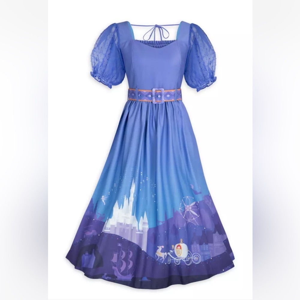 Disney Dress Womens S Blue Cinderella Castle Her Universe Ashley Taylor